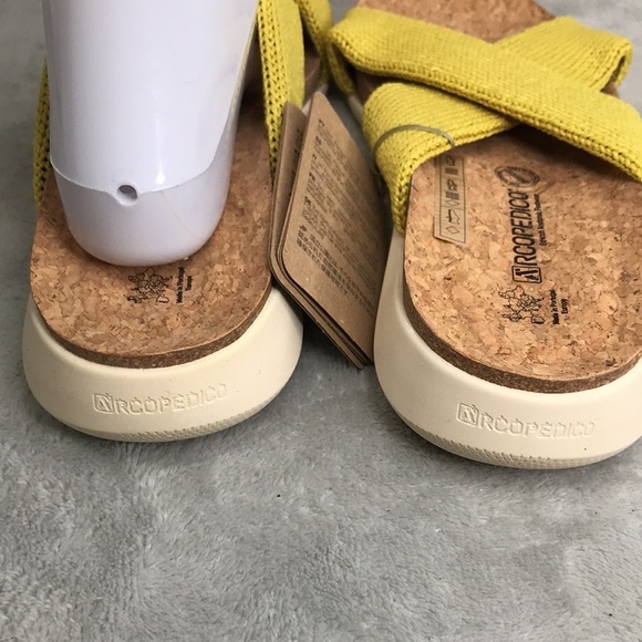 Arcopedico Pantanal Yellow Women’s Slip-On Sandals New  10-10.5 - Picture 11 of 12